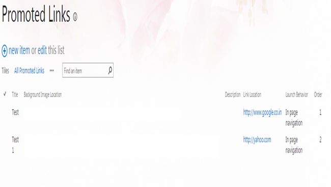 moved to the All items links page